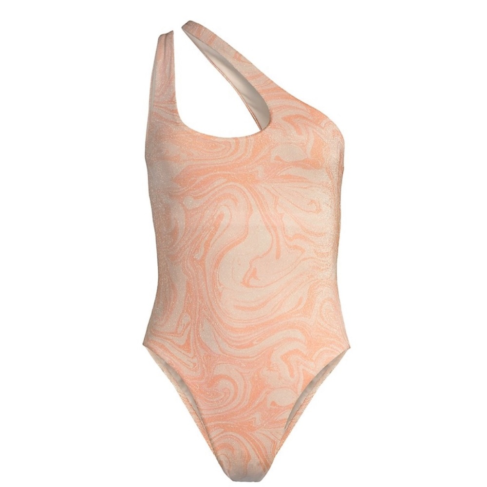 Marble swimsuit NWT I*space Phoebe Classic One-Shoulder
One-Piece Swimsuit